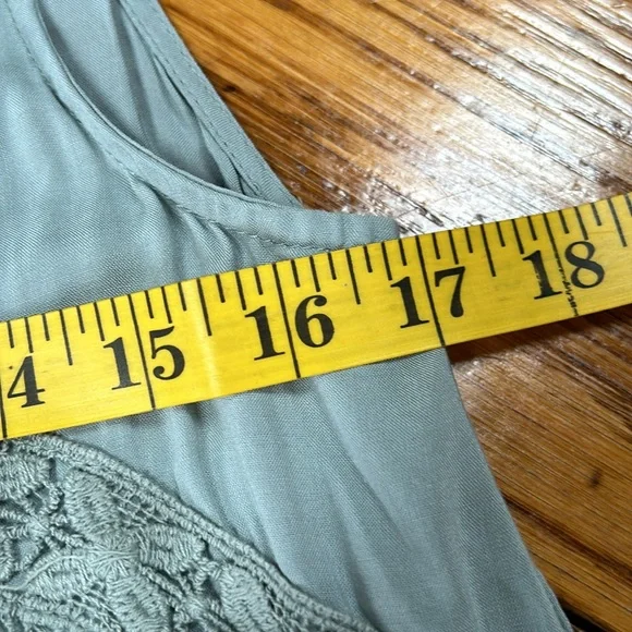 Umgee Shake it Off style green sleeveless dress. Fringe front. Size Small. NWT - Picture 9 of 12